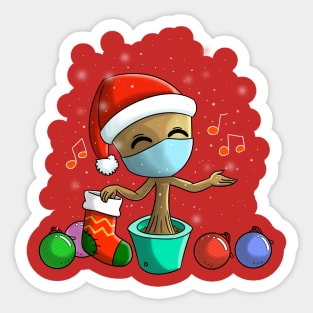 Groot in Christmas Sticker